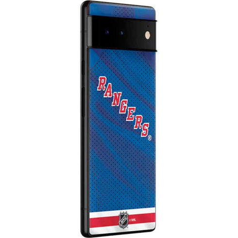 NHL New York Rangers Home Jersey Google Pixel 6 Skin